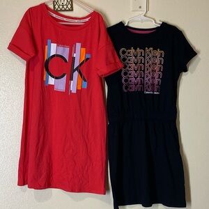 Calvin Klein Kids Red and Black Dress Duo